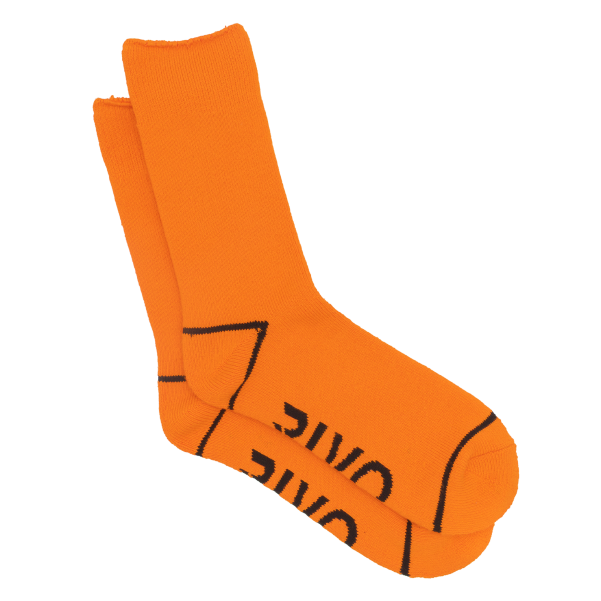 RIVO RRVSKHCB2 Bamboo High Cut Sock - Orange - 2 pack RIVO RRVSKHCB2 Bamboo High Cut Sock - Orange - 2 pack